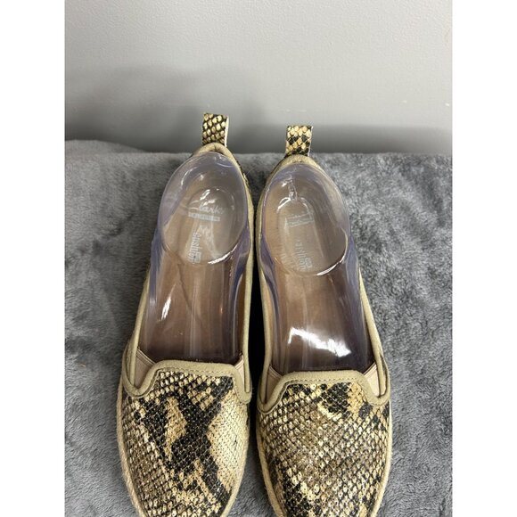 Clark's Azella Theoni Espadrille Brown Snake Slip on Loafer Women's Size 7.5M - Picture 3 of 7